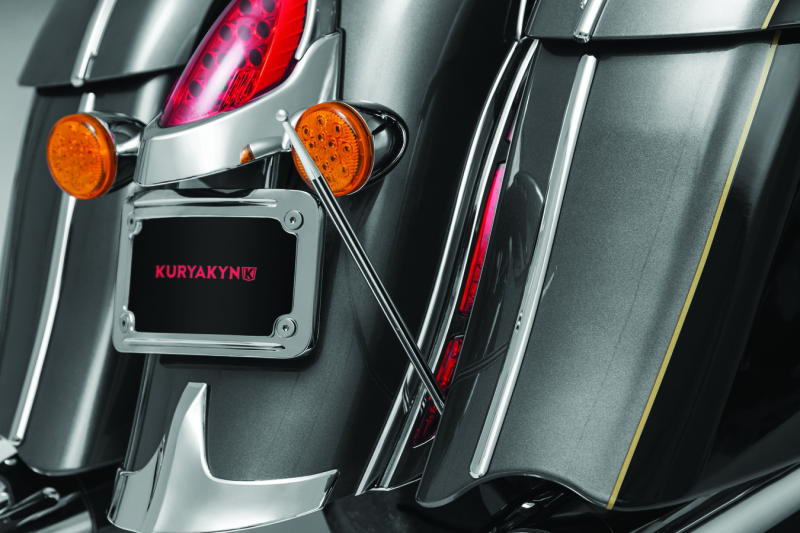 Kuryakyn Billet Antenna Round/Grooved Black & Raw Antennas Kuryakyn