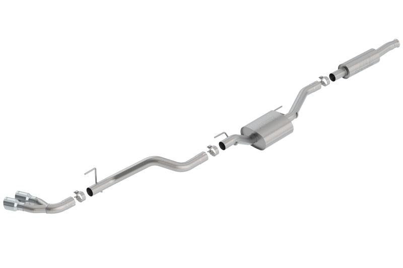 Borla 2020 Jeep Gladiator JT 3.6L V6 AWD S-Type Dual Side Catback w/ Chrome Tips Catback Borla