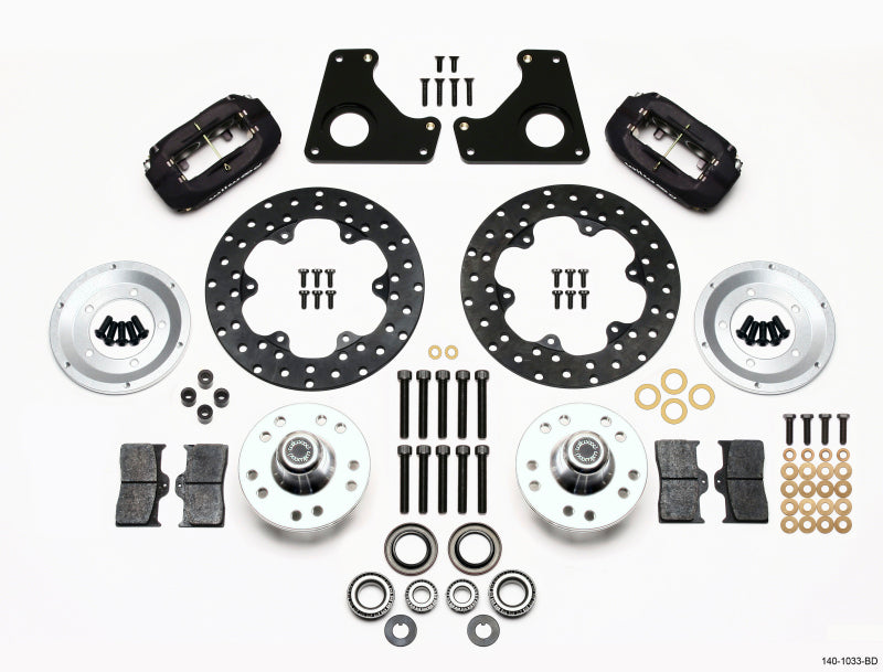 Wilwood Forged Dynalite Front Drag Kit Drilled Rotor 79-87 GM G Body Big Brake Kits Wilwood