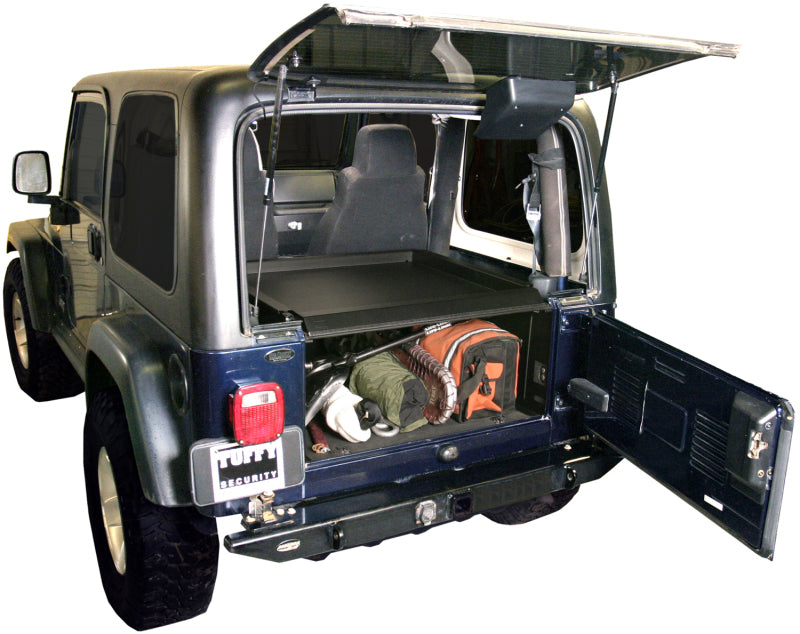 Tuffy Tj Lj & Yj Security Deck Enclosure- 01 Blk Cargo Boxes & Bags Tuffy Products