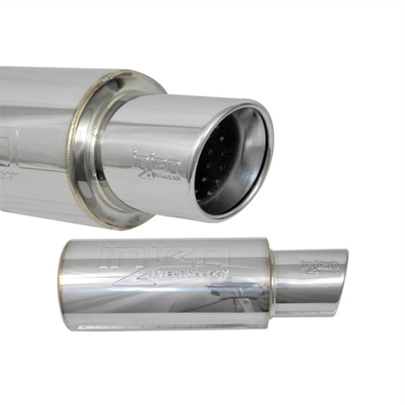 Injen 3.00 Universal Muffler w/Stainless Steel resonated rolled tip (Injen embossed logo) Muffler Injen