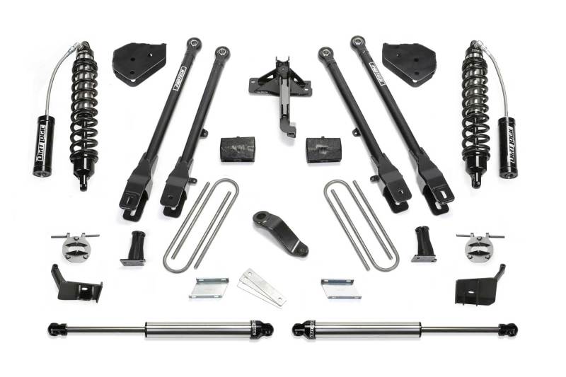Fabtech 17-21 Ford F250/F350 4WD Diesel 6in 4Link Sys w/2.5 & 2.25 Coilovers Fabtech