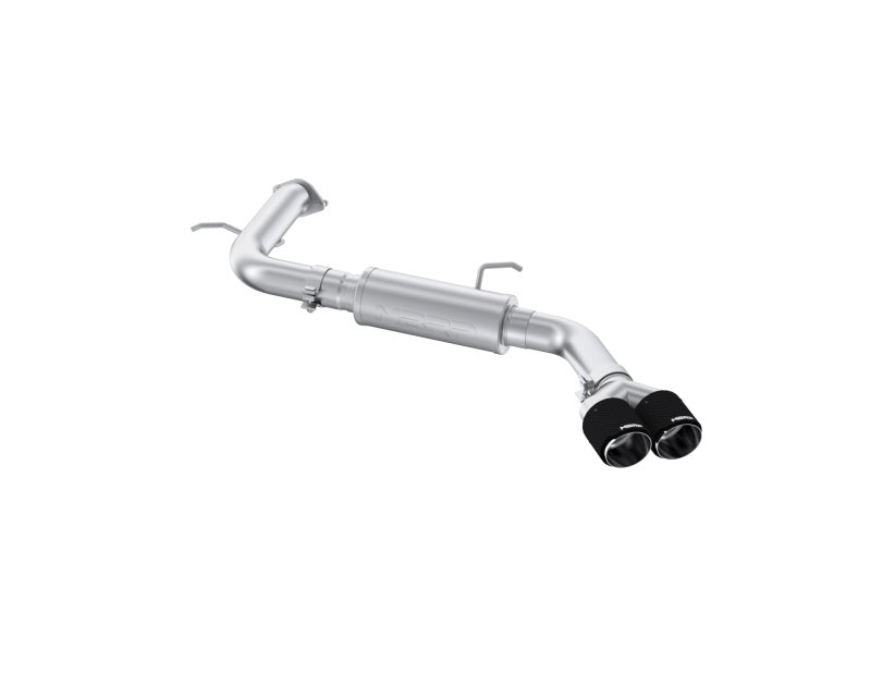 MBRP 21-24 Hyundai Hyundai T304 Stainless Steel 3in Axle-Back Rear Exit W/Dual Carbon Fiber Tip Axle Back MBRP