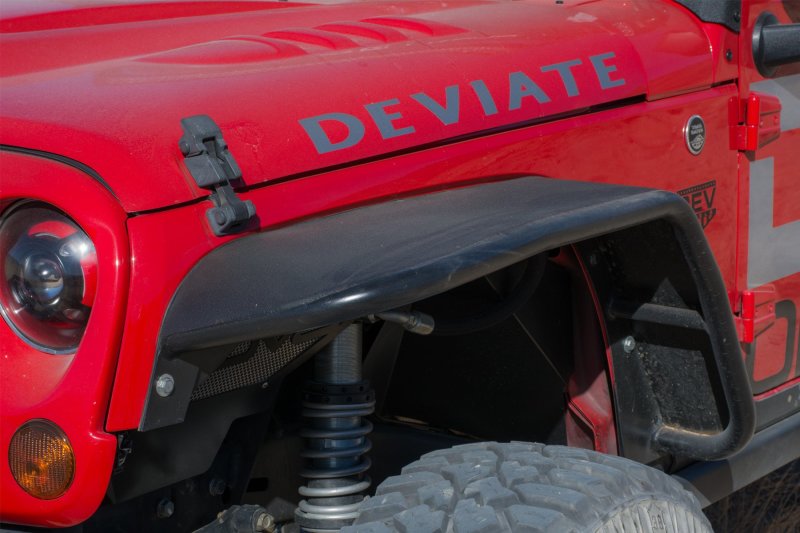 DV8 Offroad 07-18 Jeep Wrangler JK Front & Rear Flat Tube Fenders Fenders DV8 Offroad