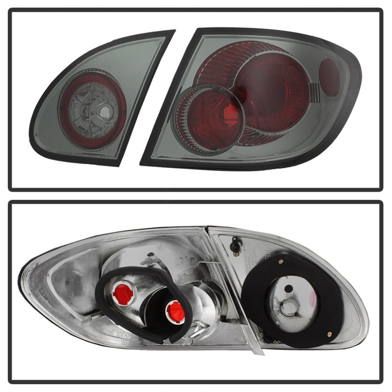 Spyder Toyota Corolla 03-08 Euro Style Tail Lights Smoke ALT-YD-TC03-SM Tail Lights SPYDER