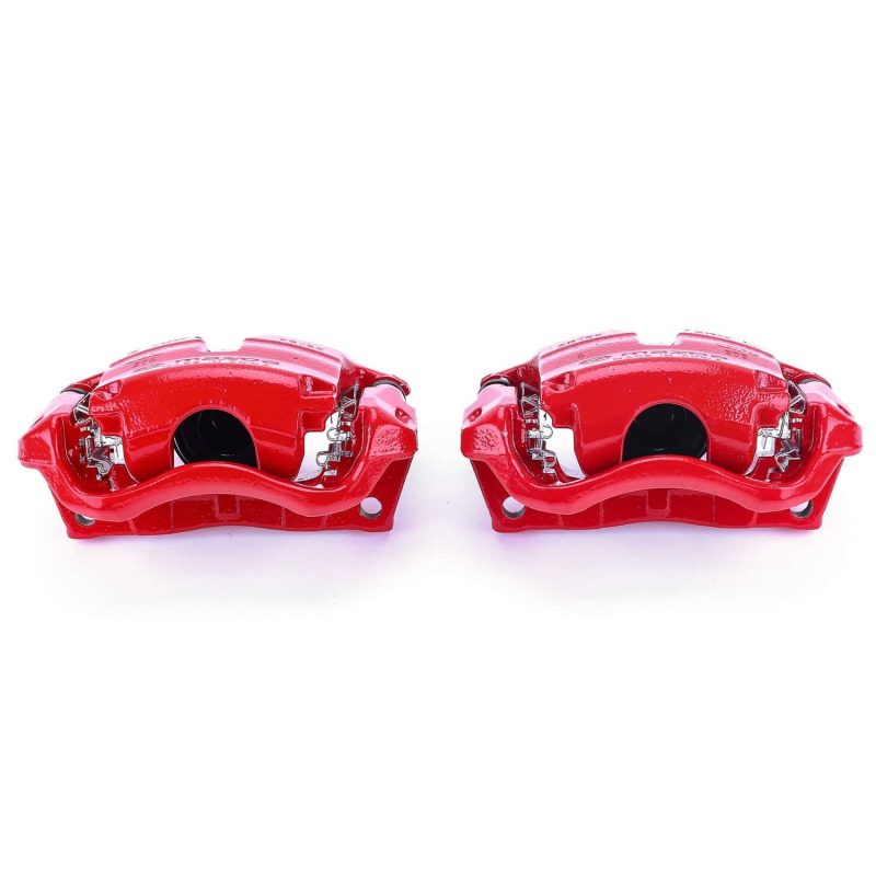 Power Stop 14-18 Mazda 3 Front Red Calipers w/Brackets - Pair Brake Calipers - Perf PowerStop