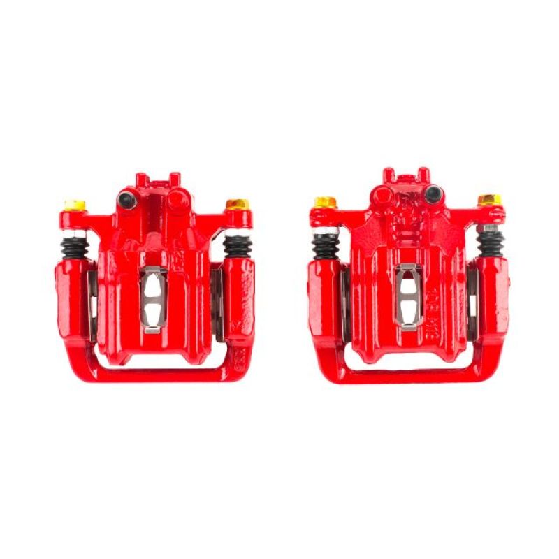 Power Stop 07-11 Honda CR-V Rear Red Calipers w/Brackets - Pair Brake Calipers - Perf PowerStop