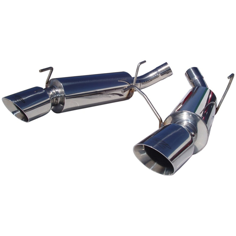 MBRP 05-10 Ford Mustang GT 5.0/Shelby GT500 Dual Mufflers Axle Back Split Rear T304 Axle Back MBRP