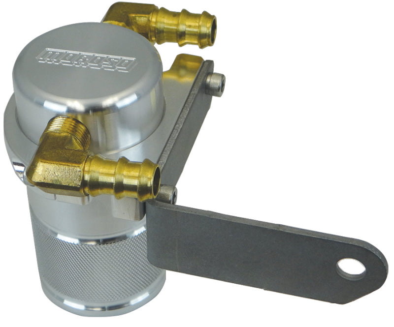 Moroso Dodge Challenger 5.7/6.4L (w/Shaker Hood) Air/Oil Separator Catch Can - Billet Aluminum Oil Catch Cans Moroso
