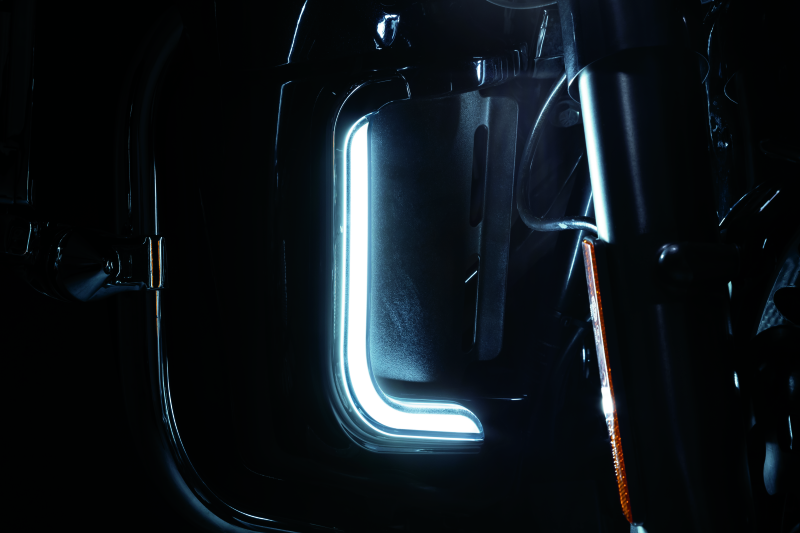 Kuryakyn Tracer LED Fairing Lower Accents Chrome Light Bars & Cubes Kuryakyn