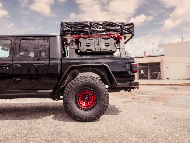 Road Armor Universal 5ft Bed TRECK Adj Bed Rack - Tex Blk (w/o Brackets) Bed Racks Road Armor