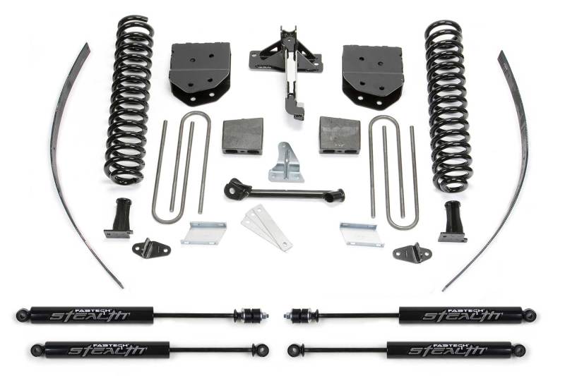 Fabtech 08-16 Ford F250 4WD w/o Factory Overload 8in Basic Sys w/Stealth Lift Kits Fabtech