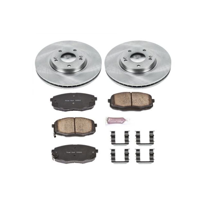 Power Stop 10-13 Kia Forte Front Autospecialty Brake Kit Brake Kits - OE PowerStop