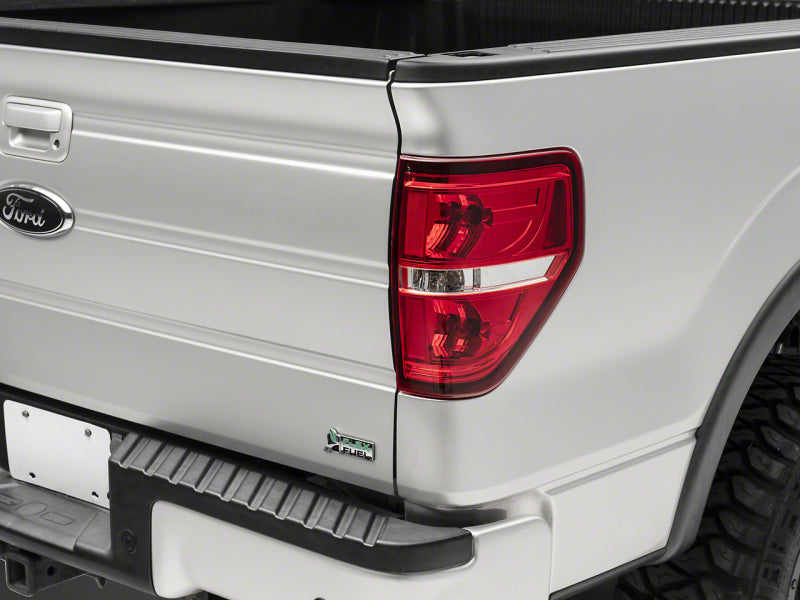 Raxiom 09-14 Ford F-150 Styleside Tail Lights- Chrome Housing - Red/Clear Lens Tail Lights Raxiom