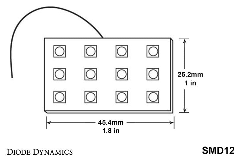 Diode Dynamics LED Board SMD12 - Blue (Pair) Bulbs Diode Dynamics