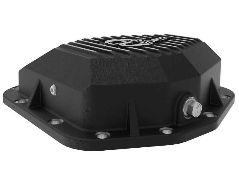 aFe Street Series Rear Differential Cover Black w/Machined Fins 20+ Jeep Gladiator JT (Dana M220) Diff Covers aFe