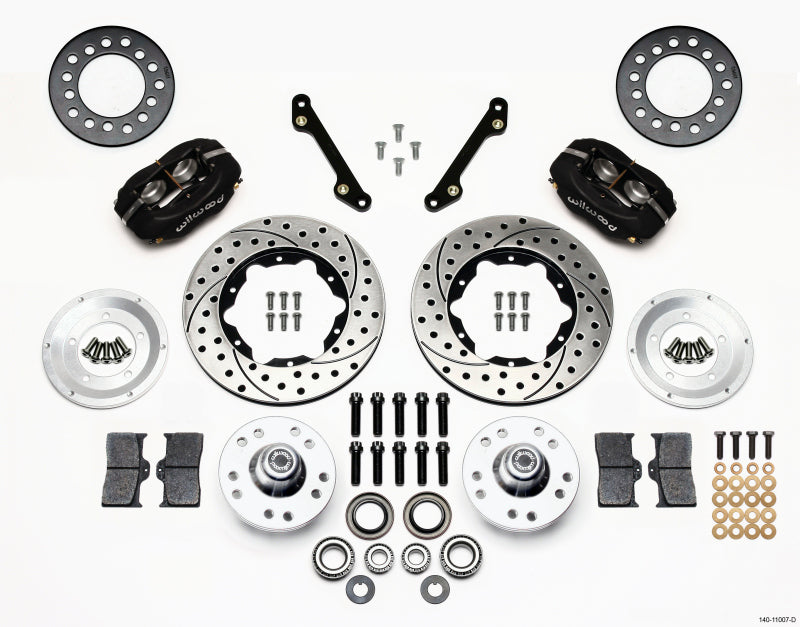 Wilwood Forged Dynalite Front Kit 11.00in Drilled 70-78 Camaro Big Brake Kits Wilwood