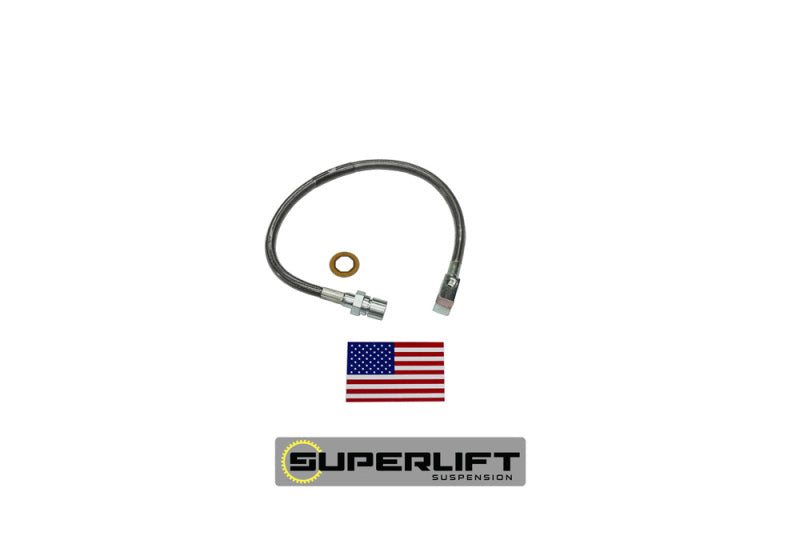 Superlift 71-87 GM Pickup/71-91 Blazer/Suburban w/ 4-6in Lift Kit (Single) Bullet Proof Brake Hose Brake Line Kits Superlift