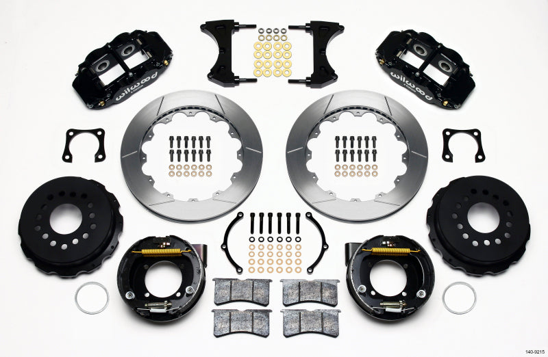 Wilwood Narrow Superlite 4R Rear P-Brk Kit 12.88in Chevy 12 Bolt-Spec 3.15in Bearing Big Brake Kits Wilwood