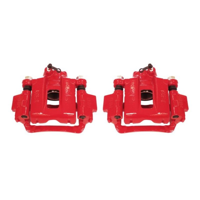 Power Stop 03-09 Toyota 4Runner Rear Red Calipers w/Brackets - Pair Brake Calipers - Perf PowerStop