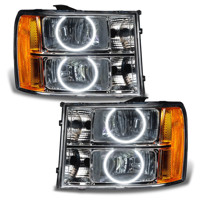 Oracle 07-13 GMC Sierra SMD HL - Round Ring Design - White Headlights ORACLE Lighting