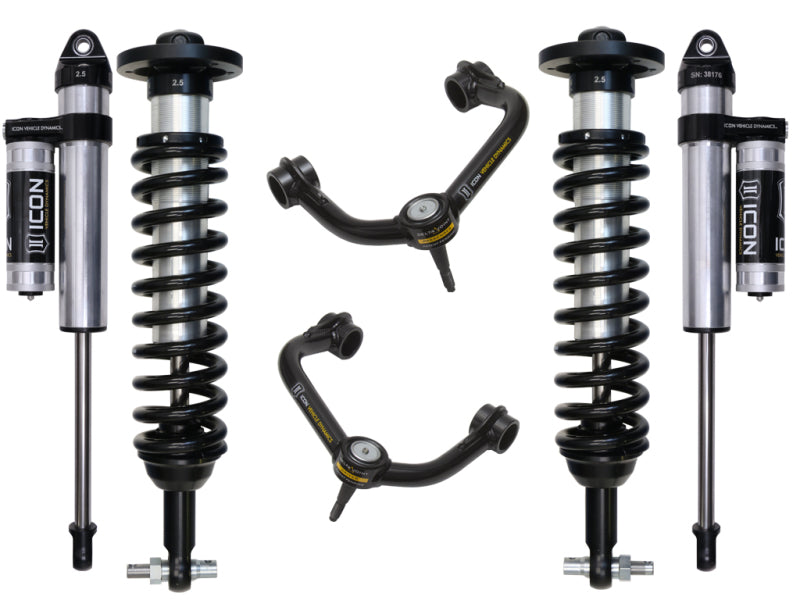 ICON 2015+ Ford F-150 4WD 0-2.63in Stage 3 Suspension System w/Tubular Uca Coilovers ICON