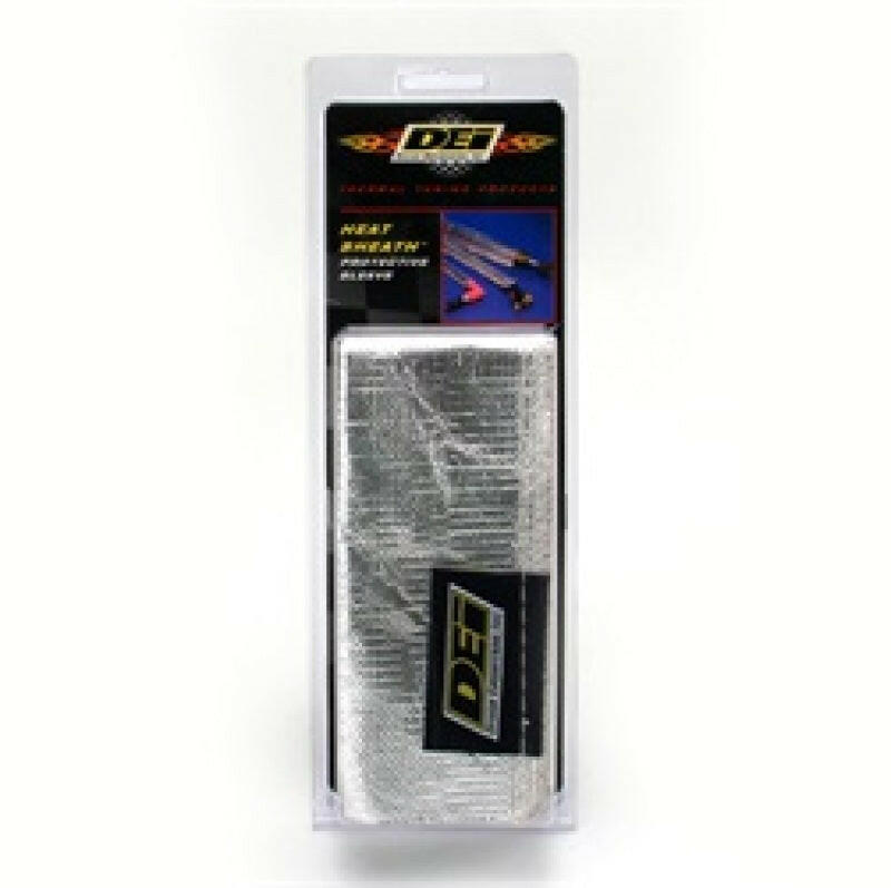 DEI Heat Sheath 1/2in I.D. x 3ft - Aluminized Sleeving - Sewn Edge Thermal Sleeves DEI