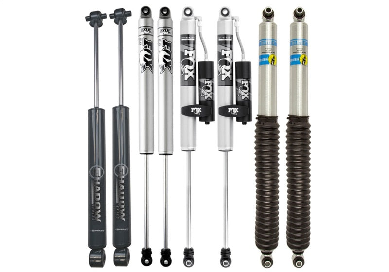 Superlift 07-18 Jeep Wrangler JK 4in Long Arm Kit - Shadow Shocks Lift Kits Superlift