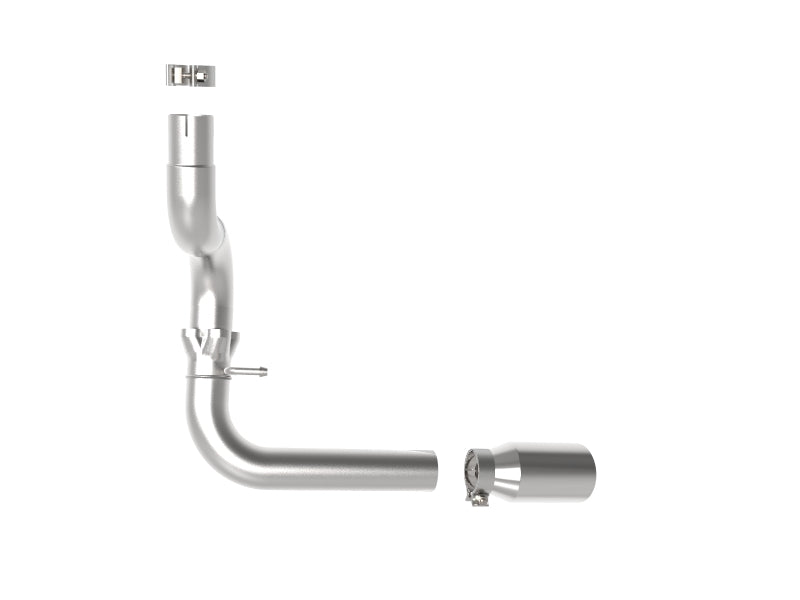 aFe 20-21 Jeep Wrangler Large Bore-HD 3in 304 Stainless Steel DPF-Back Exhaust System - Polished Tip DPF Back aFe