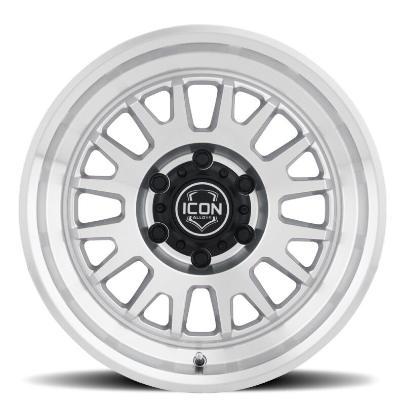ICON Anza 17x8.5 / 5x5 / -6mm / 4.5in BS Silver Machined Wheel Wheels - Cast ICON