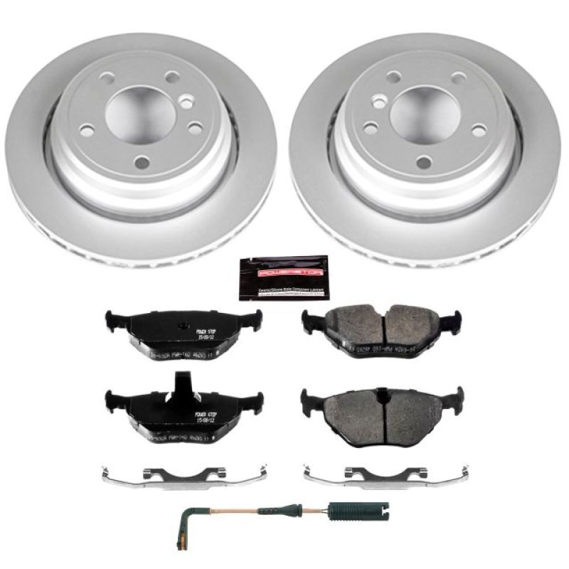Power Stop 01-03 BMW 525i Rear Z23 Evolution Sport Coated Brake Kit Brake Kits - Performance D&S PowerStop