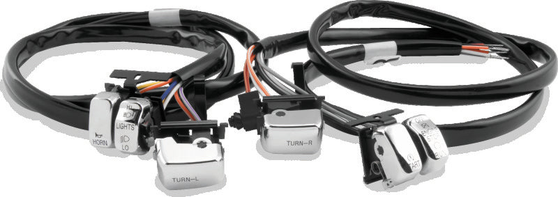 Twin Power 96-06 Big Twin and XL Chrome Handlebar Switch Kit Switch Panels TwinPower