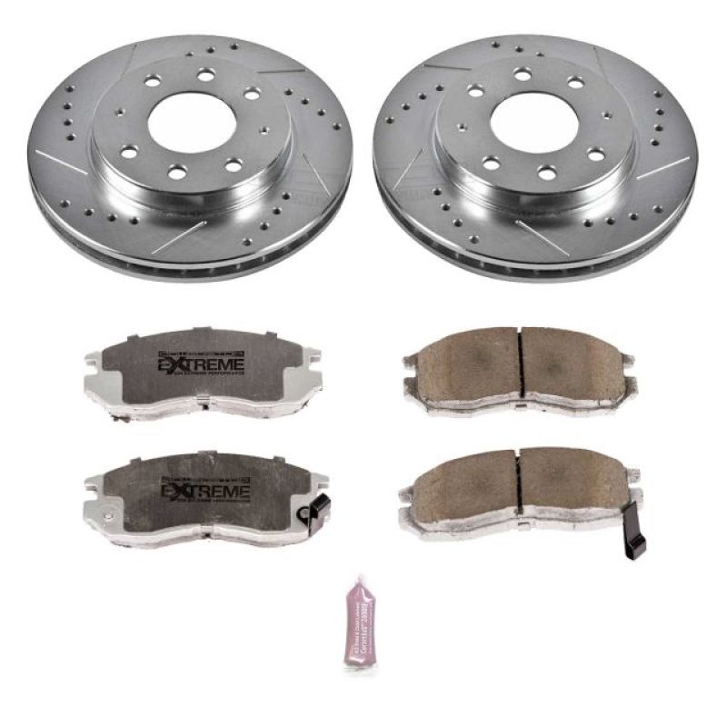 Power Stop 93-95 Eagle Summit Front Z26 Street Warrior Brake Kit Brake Kits - Performance D&S PowerStop