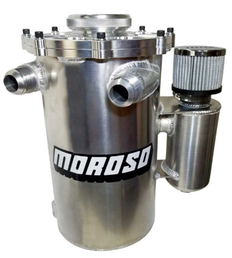 Moroso Dry Sump Oil Tank - Pro Mod - 13in Tall - 2 Piece - 7in Diameter -16An Fitting Oil Catch Cans Moroso