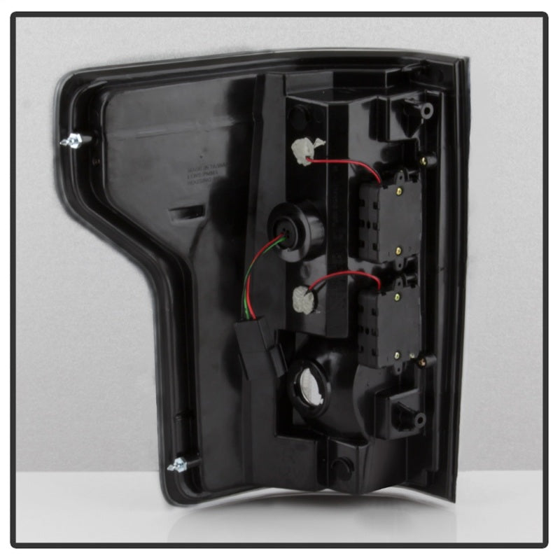 Spyder Ford F150 2015-2017 Light Bar LED Tail Lights - Black Smoke ALT-YD-FF15015-LBLED-BSM Tail Lights SPYDER