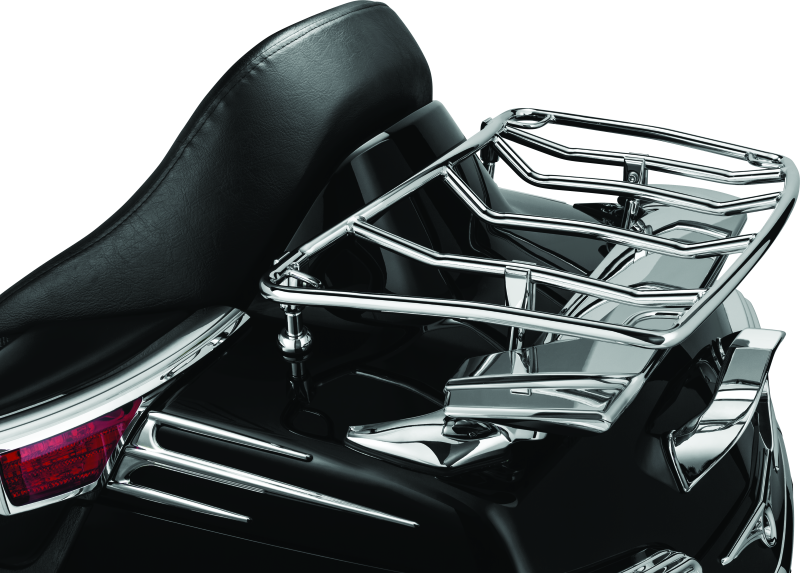 Kuryakyn Multi-Rack Adjustable Trunk Luggage Rack Chrome Cargo Organization Kuryakyn
