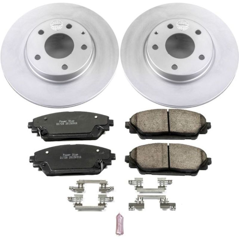 Power Stop 14-16 Mazda 3 Front Z17 Evolution Geomet Coated Brake Kit Brake Kits - Performance Blank PowerStop