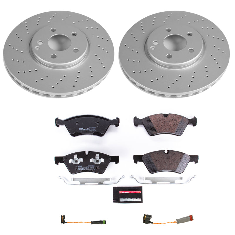 Power Stop 2006 Mercedes-Benz E500 Front Euro-Stop Brake Kit Brake Kits - OE PowerStop