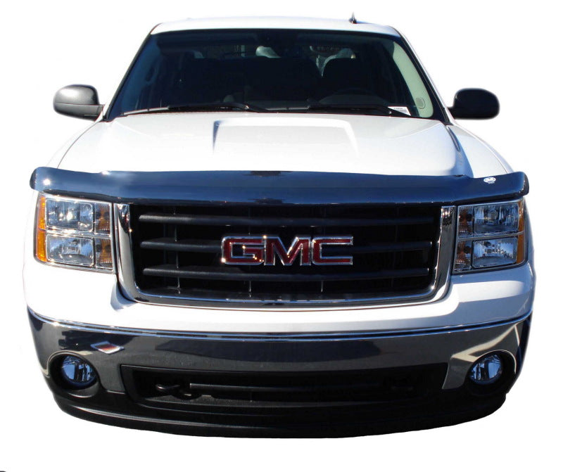 AVS 07-13 GMC Sierra 1500 High Profile Bugflector II Hood Shield - Smoke Stone/Bug Deflectors AVS
