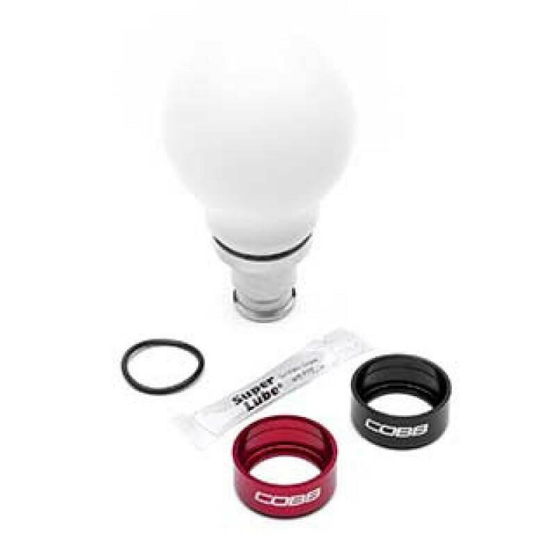 Cobb 17-21 Honda Civic Type R 6-Speed Short Weighted Cobb Knob - White Shift Knobs COBB