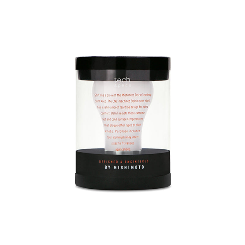 Mishimoto Teardrop Shift Knob - White Shift Knobs Mishimoto