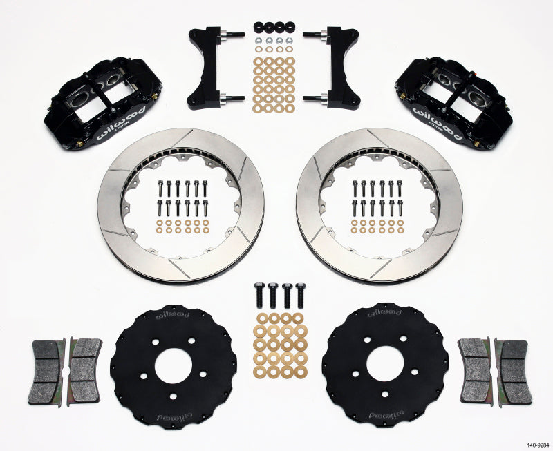 Wilwood Narrow Superlite 6R Front Hat Kit 13.06in Mitsubishi EVO VIII Big Brake Kits Wilwood