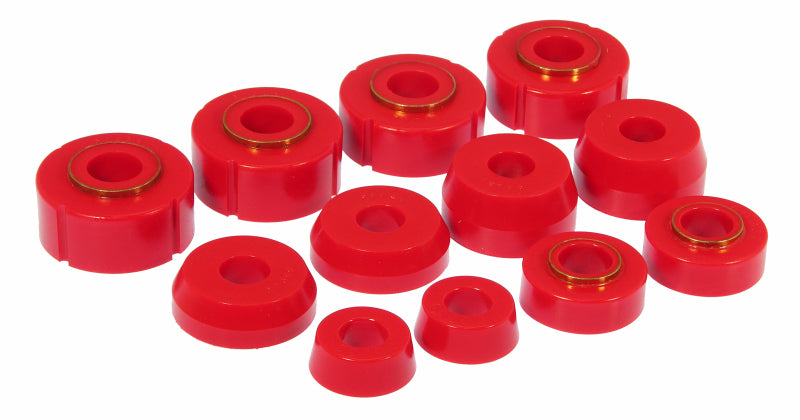 Prothane 66-79 Ford F100-350 4wd Body Mount - Red Bushing Kits Prothane