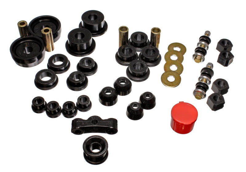 Energy Suspension 84-87 Honda Civic/CRX Black Hyper-Flex Master Bushing Set Bushings - Full Vehicle Kits Energy Suspension