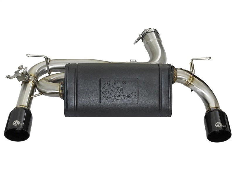 aFe MACHForce XP 16-17 BMW 340i/iX 440i/iX L6-3.0L (t) SS Axle-Back Exhaust w/Black Tip Axle Back aFe