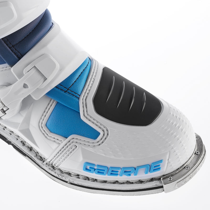 Gaerne SG12 Limited Edition Boot Black/White/Carolina Blue - Size 13 Motorcycle Boots Gaerne