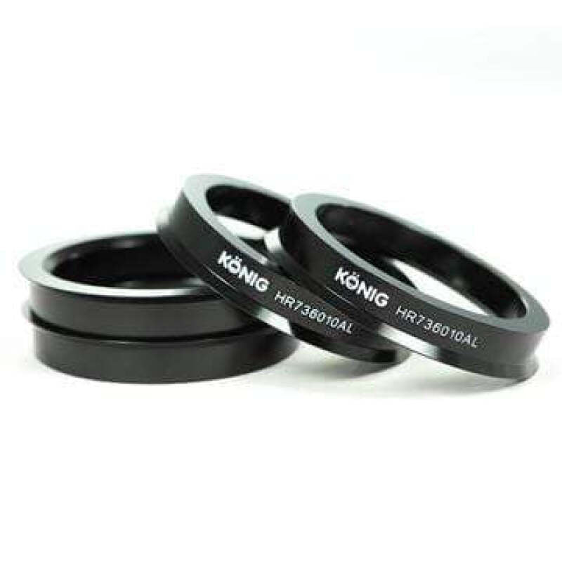 Konig Aluminum Hub Ring 73.1mm O.D. / 60.1mm I.D. (4pcs) Wheel Accessories Konig