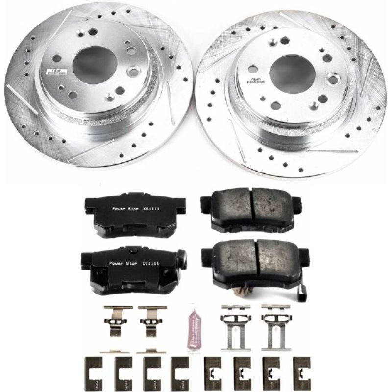 Power Stop 02-04 Acura RL Rear Z23 Evolution Sport Brake Kit Brake Kits - Performance D&S PowerStop
