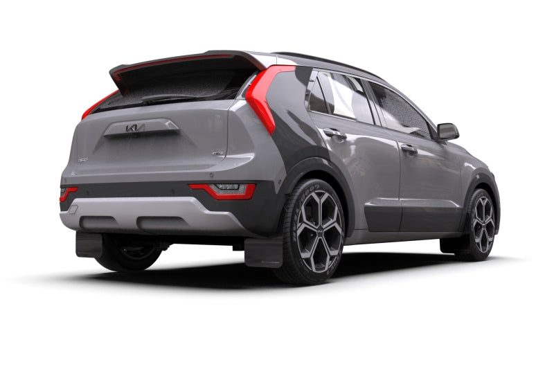Rally Armor 23-25 Kia Niro SG2 Black UR Mud Flap Blue Logo Mud Flaps Rally Armor