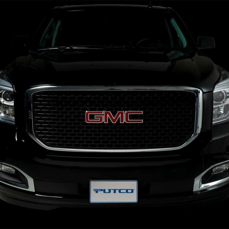 Putco 15-20 GMC Yukon XL - Liquid 3D Slot / Black Denali Style Lighted Boss Grille Grilles Putco